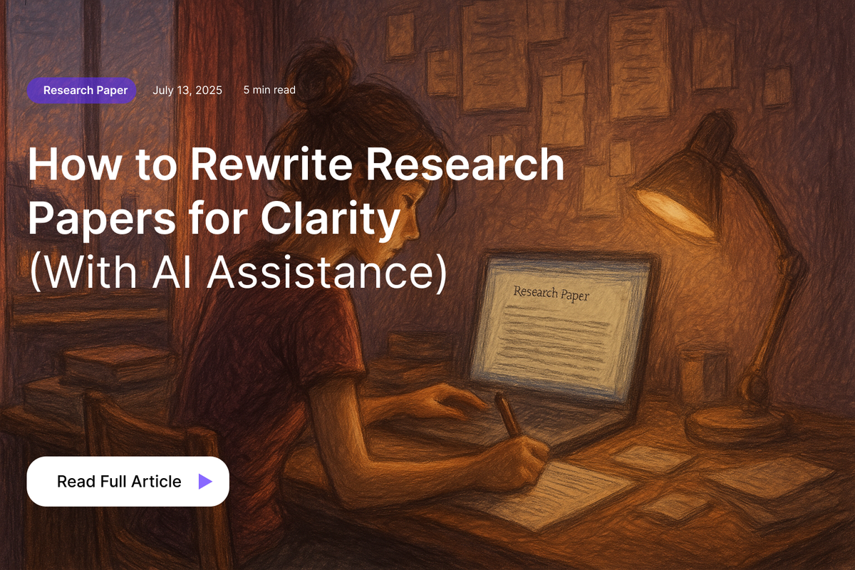 How to Rewrite Research Papers for Clarity (With AI Assistance)