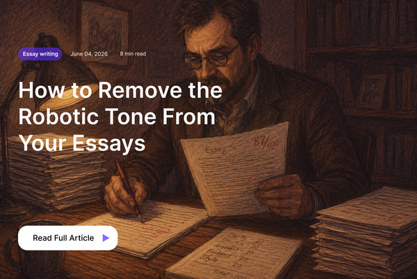 How to Remove the Robotic Tone From Your Essays
